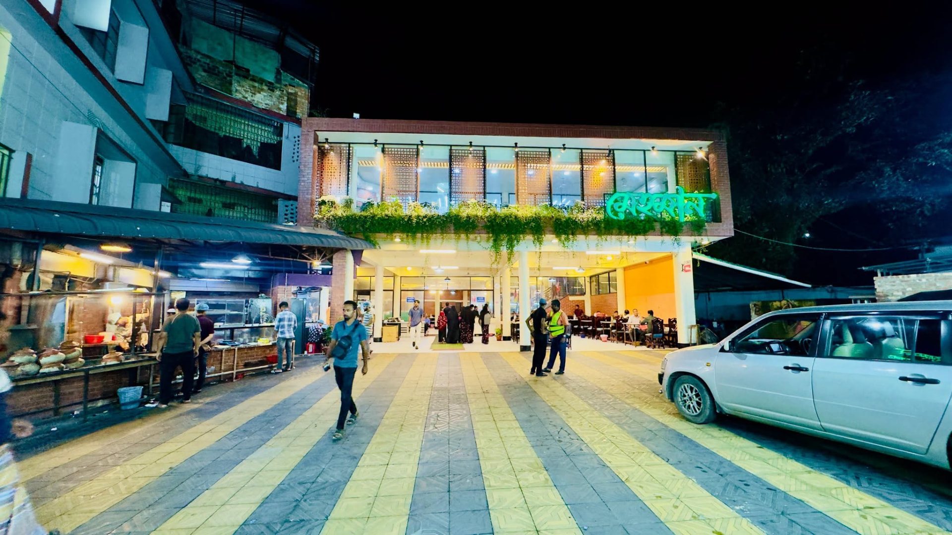 Mehman Restaurant at night — Sitara Mansion, Zindabazar Point, Sylhet